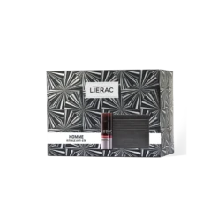 Lierac Cofanetto Natale 2019 Homme Rituale Anti-Età Fluido Riparatore Anti-Rughe Uomo + Portacarte